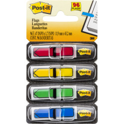 Post-It 684-ARR3 Arrow Flags 12x45mm Blue Green Red Yellow Pack of 96