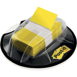 Post-It 680-HVYW Flags & Desk Grip Dispenser 25x43mm Inc. Yellow Flags Pack of 200