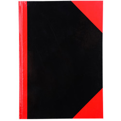 Cumberland Black & Red Notebook Gloss A4 200 Leaf