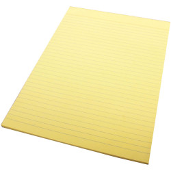 Quill Ruled Colour Bond Pad A4 70 Leaf Yellow