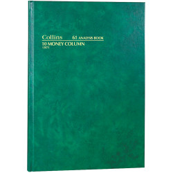 Collins Analysis 61 Series A4 10 Money Column Green