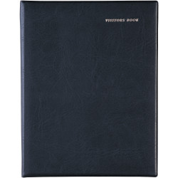 Debden 2820 Visitors Book A4 Short Wiro 64 Leaf Black