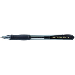 Pilot BPGP-10R Supergrip Pen Retractable Medium 1mm Black