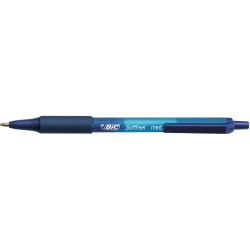 Bic Softfeel Ballpoint Pen Retractable Medium 1mm Blue