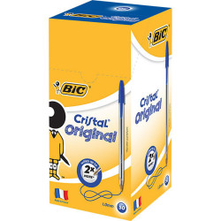 Bic Cristal Original Ballpoint Pen Medium 1mm Blue  Box of 50