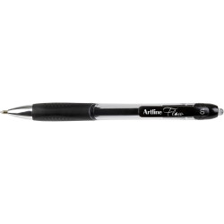 Artline Flow Pen Retractable Gel Ink 1mm Black