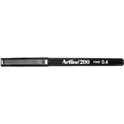 Artline 200 Fineliner Pen 0.4mm Black