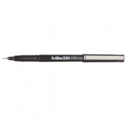 Artline 220 Fineliner Pen 0.2mm Black