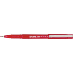 Artline 220 Fineliner Pen 0.2mm Red