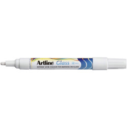 Artline Glass Dry Erase Marker Bullet 4mm White