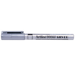 Artline 999XF Metallic Marker Xtra Fine 0.8mm Silver