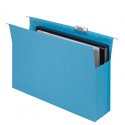 Marbig Suspension File Expanding With Tabs & Inserts Blue Pack Of 20