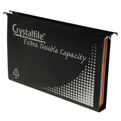 Crystalfile Suspension Files Polypropylene Heavy Duty Double Capacity Box Of 10