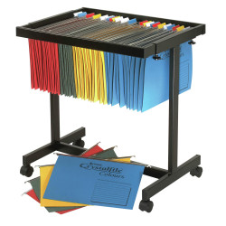 Crystalfile Suspension Trolley Adjustable Black