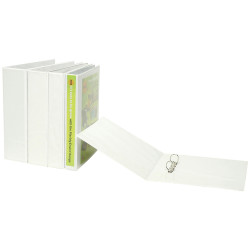 Marbig Clearview Insert Binder A5 2D Ring 25mm White