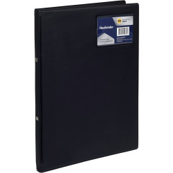 Marbig Professional Flexi Binder Soft Cover 2 Ring 20mm Black