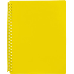 Marbig Display Book A4 Refillable 20 Pocket Yellow