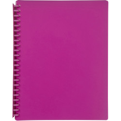 Marbig Display Book A4 Refillable 20 Pocket Pink