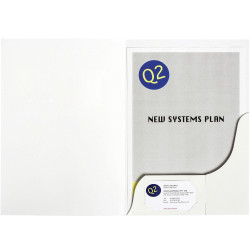 Marbig Professional Series Presentation Folders A4 Gloss White Pack Of 20