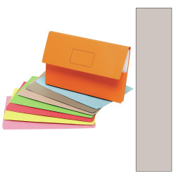 Marbig Slimpick Document Wallet Foolscap Manilla 30mm Gusset Grey