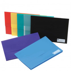 Marbig Polypick Document Wallet Foolscap 25mm Gusset Blue