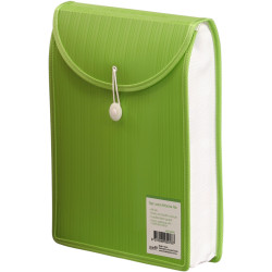 Bantex Attache File Top Load A4 Polypropylene With Button Closure Green