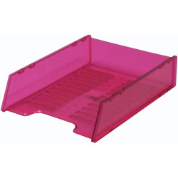 Italplast Document Tray Multifit Translucent  Tinted Pink