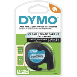 Dymo LetraTag Labelling Tape 12mmx4m Clear