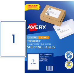 Avery Internet Shipping Laser & Inkjet Labels White L6167 199.6x289.1mm 1UP 10 Labels