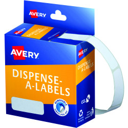 Avery Removable Dispenser Labels 13x36mm Rectangle White Pack of 700