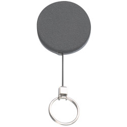 Rexel Key Card Holder Retractable Metal With Key Ring Black