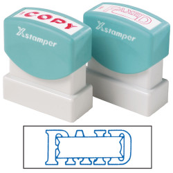 XStamper Stamp CX-BN 1201 Paid/Date Blue