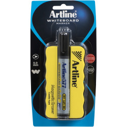 Artline 577 Whiteboard Marker Eraser Caddy Includes  577 Marker Black