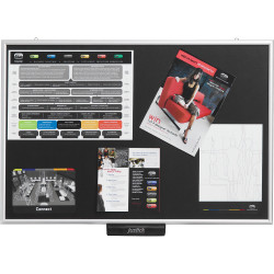 Justick Electro Adhesion Noticeboard 600x900mm Black