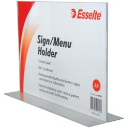 Esselte Sign/Menu Holder A4 Double Sided Landscape