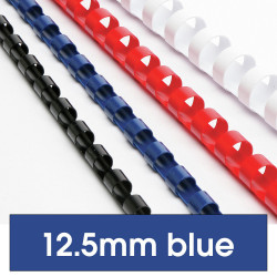 Rexel Plastic Binding Comb 12.5mm 95 Sheet Capacity Blue Pack of 100