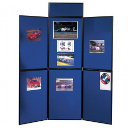 Nobo Portable Display Board 6 Panels 900x600mm Blue