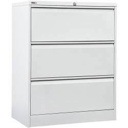 Rapidline GO Lateral Filing Cabinet 3 Drawer 900W x 473D x 1016mmH White
