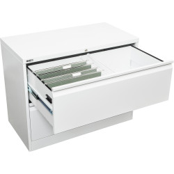 Rapidline GO Lateral Filing Cabinet 2 Drawer 900W x 473D x 705mmH White