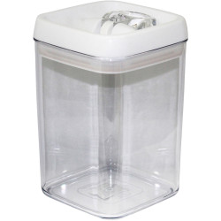 Connoisseur Flip-Tite Canister Square 1.7 Litres Clear