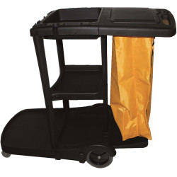 Cleanlink Janitors Cart 3-Tier With Lid