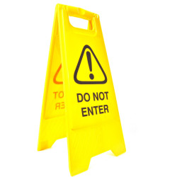 Cleanlink A-Frame Safety Sign Do Not Enter 320x310x650mm Yellow