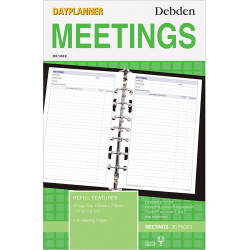 Debden Dayplanner Refill Meetings Desk Edition 140x216mm