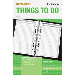 Debden Dayplanner Refill Things To Do 140x216mm Desk Edition