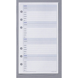 Debden Dayplanner Refill Telephone Address Directory 172x96mm Personal Edition