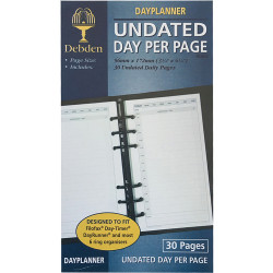 Debden Dayplanner Refill Undated Day To Page 175x96mm Personal Edition