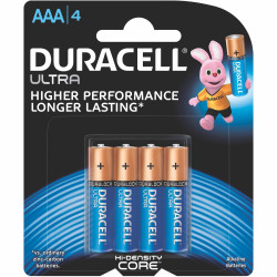 Duracell Ultra Battery AAA Pack of 4