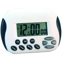 Carven Digital Timer White And Grey
