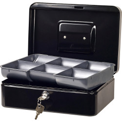 Esselte Classic Cash Box No.8 200x150x80mm Black