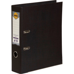 Marbig Linen PE Lever Arch Binder A4 75mm Black